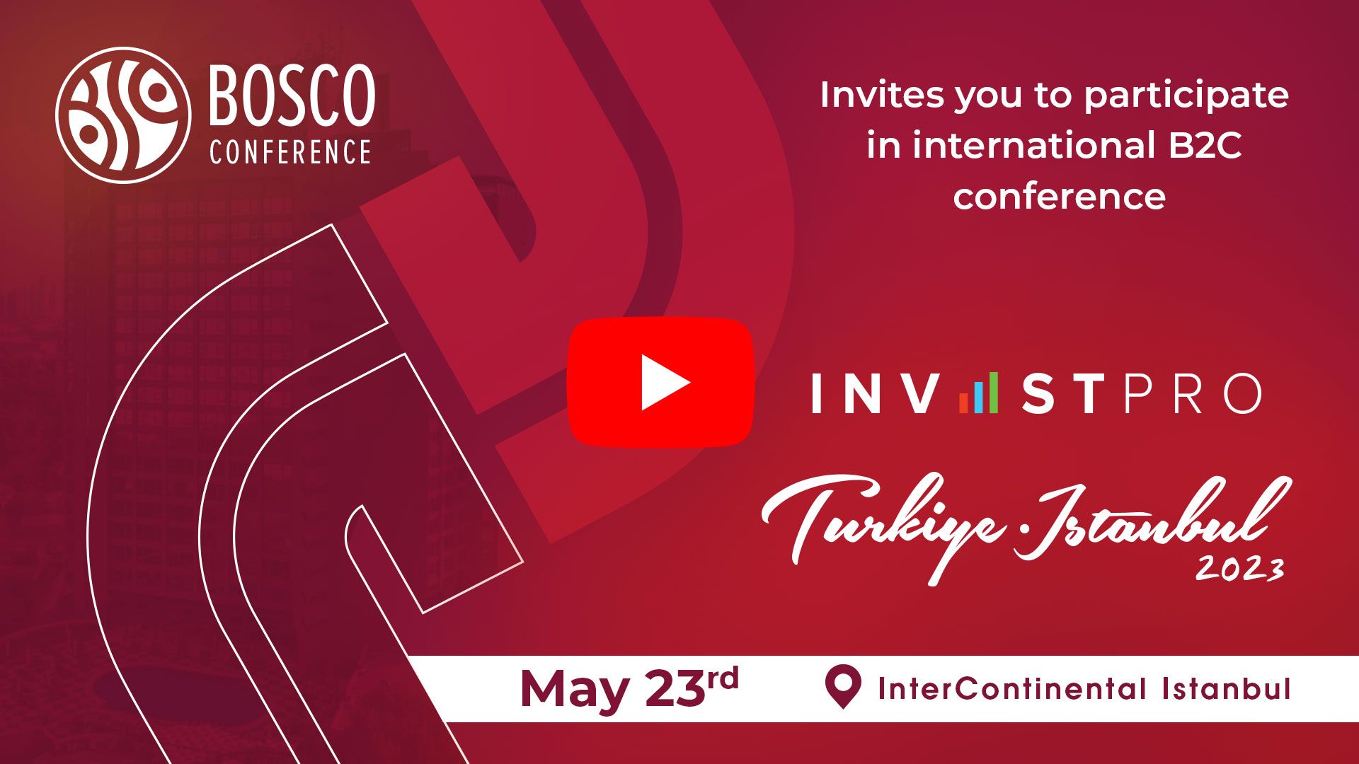 InvestPro Istanbul 2023 Promo